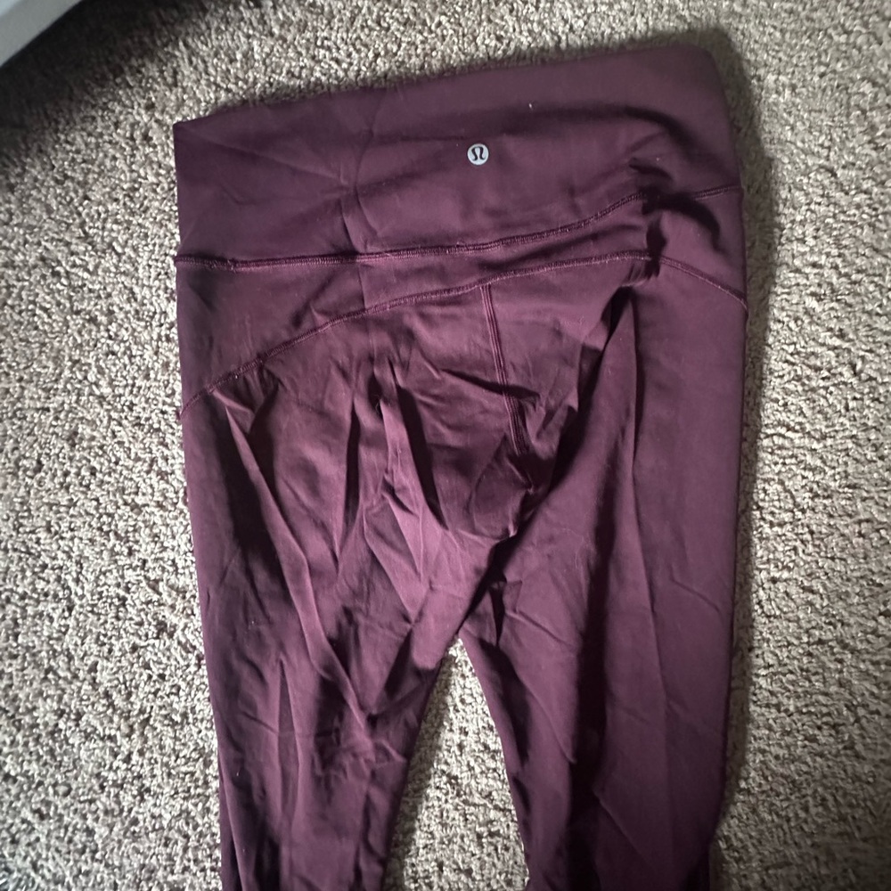 lululemon athletica Maroon Leggings